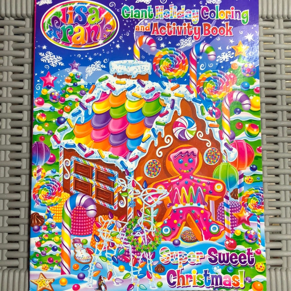 🦄Lisa Frank Giant Holiday Coloring Book!🎄🌿